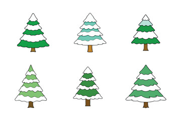 Download Festive Christmas Pine Tree Vectors – Perfect for Cards, Crafts & Decor

