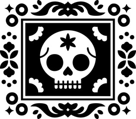 Day of the Dead Sugar Skull Vector Illustration