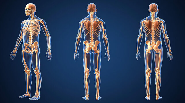 Human skeletal view