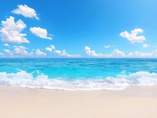 Fototapeta premium Tropical Beach Scene