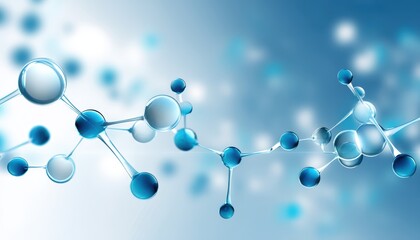 Molecular structure with blue atomic design.