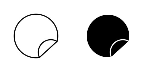 Sticker icon symbol collection on white background.