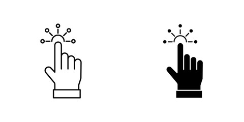 Interactive icon symbol collection on white background.