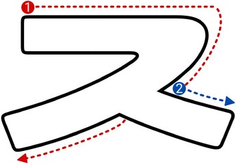 The order of writing in Korean