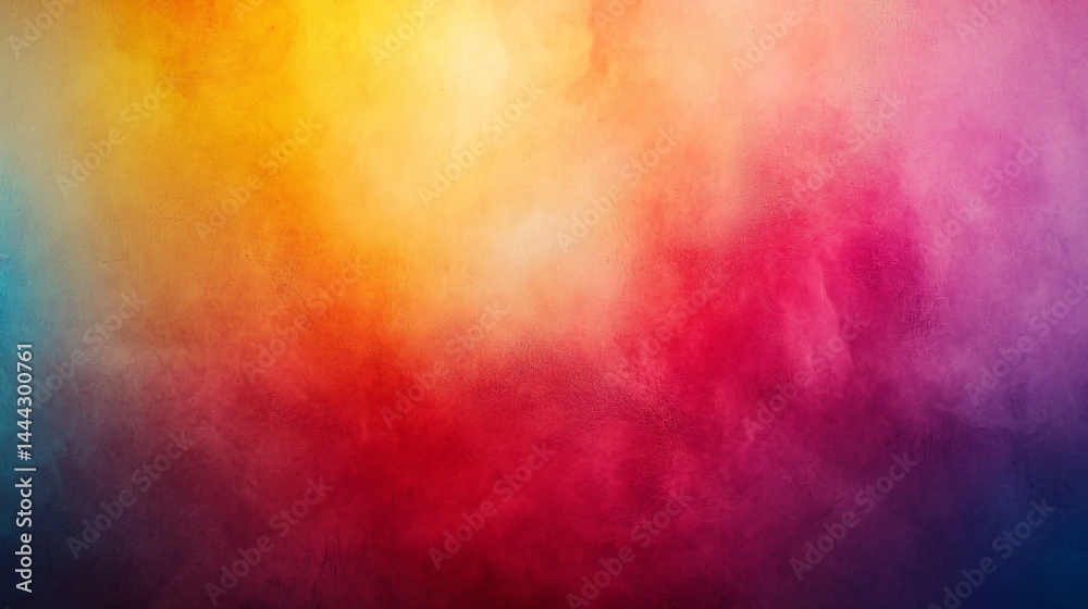 Wall mural colorful wall with a blue background featuring explosive hues and soft light diffusion creating a st