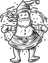 Christmas Ornamen BW 