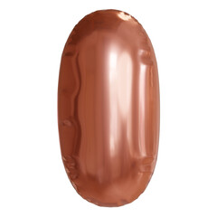 Rose gold foil balloon in shape of letter i