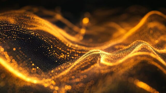 energy of fractal realms, golden wave line