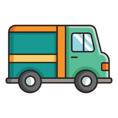 Truck icon isolated on white background