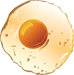 fried egg vector art design