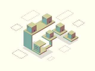 Isometric City Planning with Urban Modular Buildings