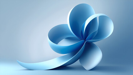 abstract background with blue ribbon