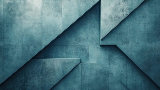 Abstract Geometric Concrete Texture Dark Teal Angular Pattern
