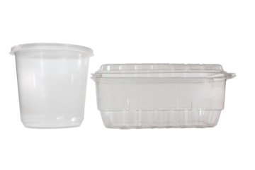 plastic food containers, transparent bottom