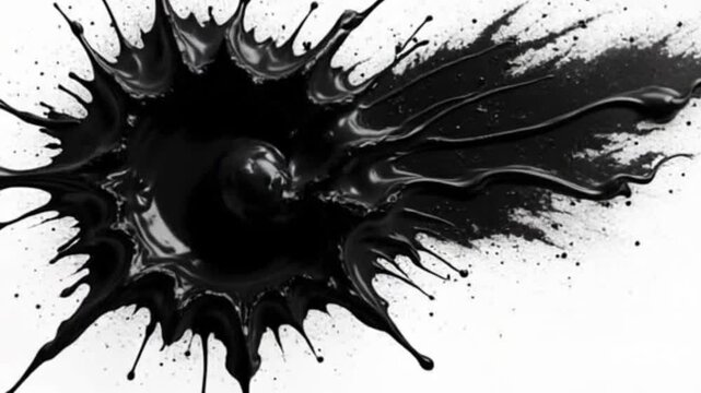 black ink splat