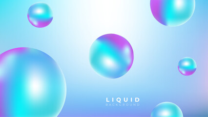 PrintElegant Dynamic Holographic Background With Soft Color with fluid