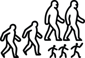 Epic Bigfoot Silhouette Vector Collection Featuring Forest, Mountain, and Mythical Cryptid Scenes in Minimalist Black Style