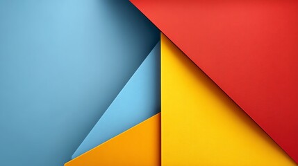 Colorful Abstract Background with Geometric Paper Layers and Modern Design