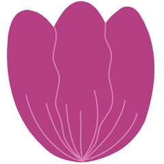 purple heart isolated on white background