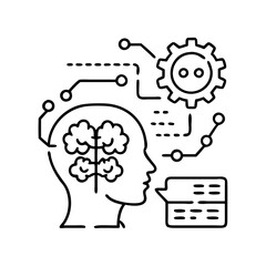 explainable ai icon, explainable ai line art - simple line art of explainable ai, perfect for explainable ai logos and icons