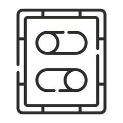 UI collection symbol outline icon, editable vector illustration and transparent graphic element. Isolated on white background