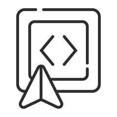 UI collection symbol outline icon, editable vector illustration and transparent graphic element. Isolated on white background