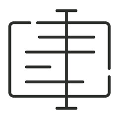 UI collection symbol outline icon, editable vector illustration and transparent graphic element. Isolated on white background