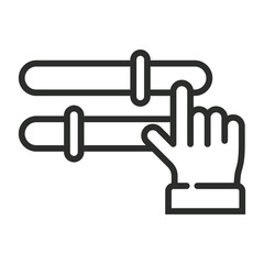 UI collection symbol outline icon, editable vector illustration and transparent graphic element. Isolated on white background