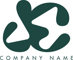 Creative Abstract Initial Letter JC Logo Design