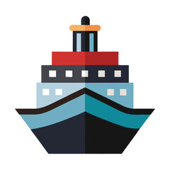 Vessel icon isolated on white background