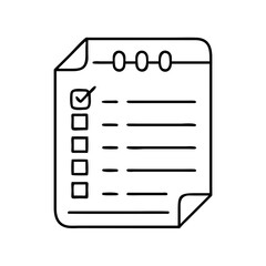 agenda document icon, agenda document line art - simple line art of agenda document, perfect for agenda document logos and icons