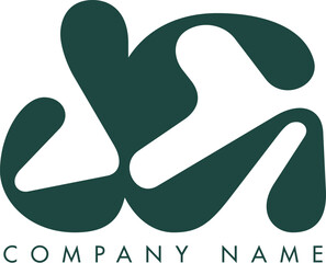 Creative Abstract Initial Letter JG Logo Design