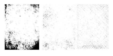 Grunge textures set. Collection of vector overlay, distress, textures .Simply Place texture over any Object to Create grunge,splattered ,dirty effect .Various distressed backgrounds for your design.