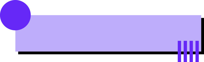 Modern Tittle Box Shape Element