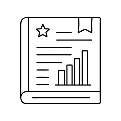 bookmark learning progress icon, bookmark learning progress line art - simple line art of bookmark learning progress, perfect for bookmark learning progress logos and icons