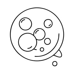 bubble icon, bubble line art - simple line art of bubble, perfect for bubble logos and icons