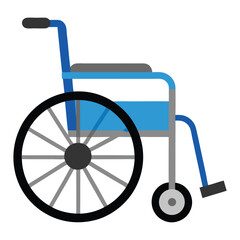 Wheelchair icon isolated on white background