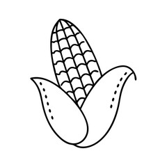 corn icon, corn line art - simple line art of corn, perfect for corn logos and icons