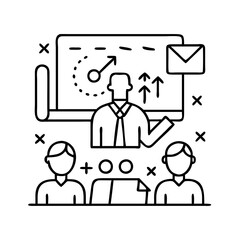 course enrollment icon, course enrollment line art - simple line art of course enrollment, perfect for course enrollment logos and icons