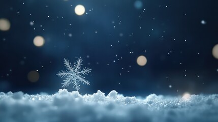 Naklejka premium Winter snowflake background