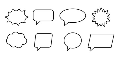 Fototapeta premium Retro style blank comic speech bubble