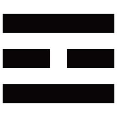 家紋です。離卦といいます。八卦（小成卦）の一つです。