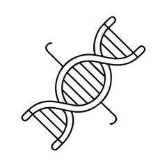 dna strand icon, dna strand line art - simple line art of dna strand, perfect for dna strand logos and icons