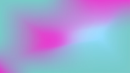 Abstract background design with blurred green and pink ombre color gradient