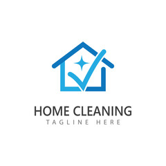 Fototapeta premium Stylized logo and symbol cleaning service design