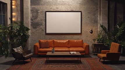 Urban Loft Living Room Mockup