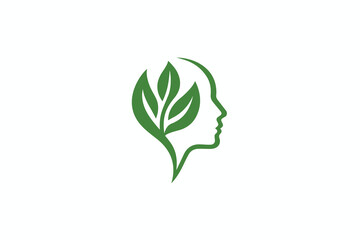 Green Health Mind and Brain Care Logo  Mental Wellness, Nature, and Emotional Balance