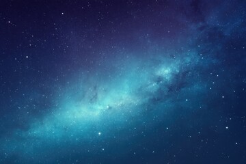 Fototapeta premium vibrant neon-hued universe with vast galaxies and twinkling stars illuminated against deep space backdrop