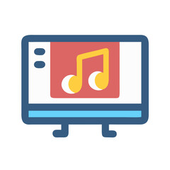 Music production software, composing, and creative melody icon