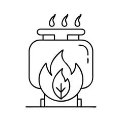 natural gas icon, natural gas line art - simple line art of natural gas, perfect for natural gas logos and icons
